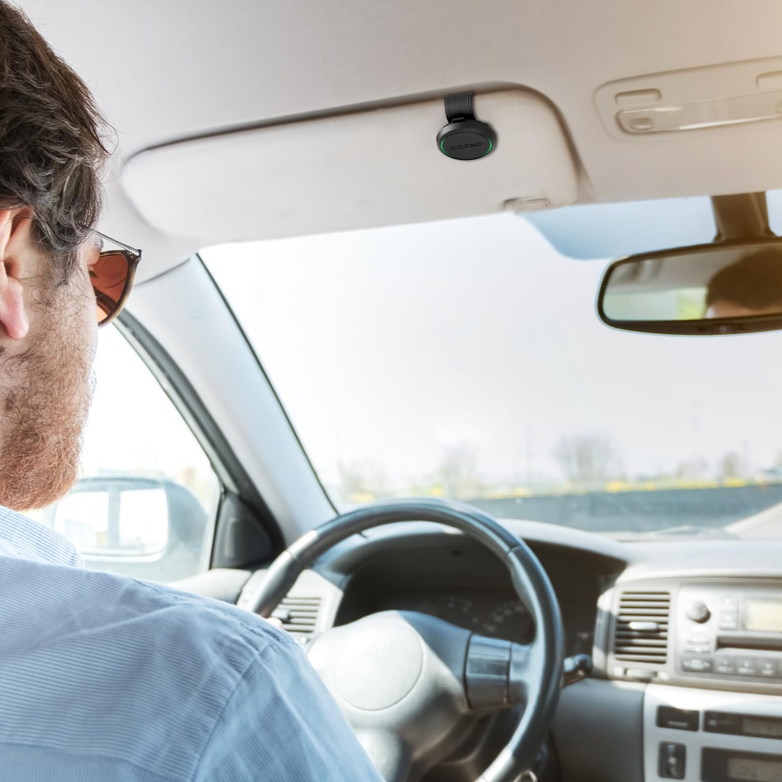 Solskyddsfäste för ooono co-driver  no2,  premium läderhållare