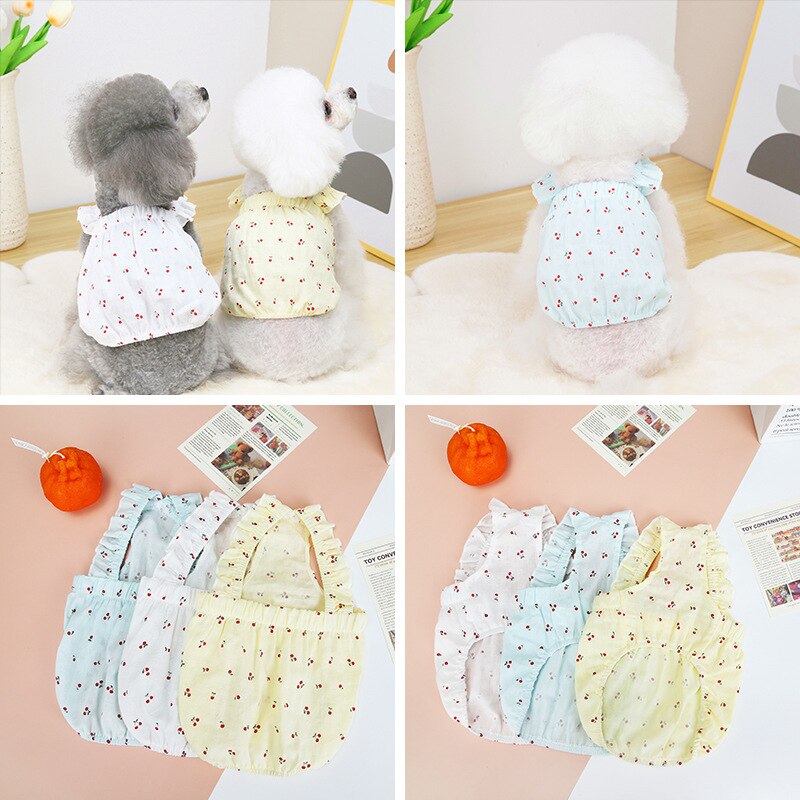 Pet Doggy Clothes Cute Dogs Summer Skirt Dress Puppy Small Dog Vest Yorkie Pomeranian Shih Tzu Maltese Poodle Schnauzer Costumes