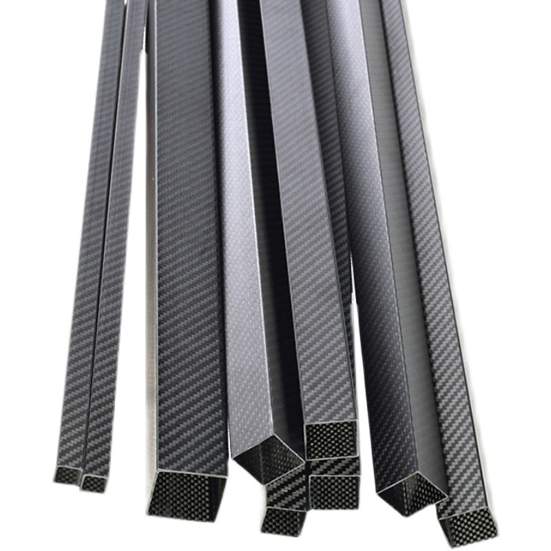 1 Piece Of 3K Full Carbon Fiber Square Tube High Strength Length 500mm OD 8 10 12 15 18 20 22 24 25 26 28mm Twill Matte