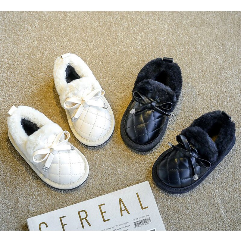 Schleife, #39 , nähmädchen-stiefeletten, flauschig, warm, schneestiefel für freundlicher, bequem, dick, rutschfest, #39 für freundlicher