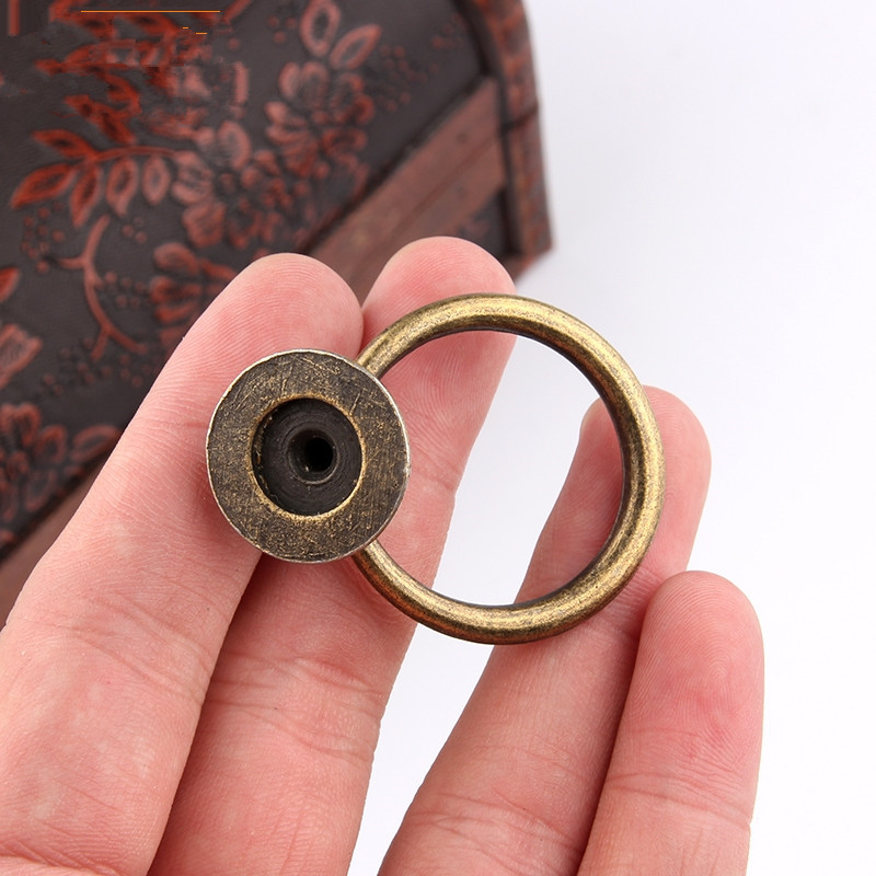 Antiek Brons Kast Lade Knoppen Dressoir Kast Garderobe Meubels Trekt Ring Handvat Houten Doos Sieraden Knoppen deurklopper