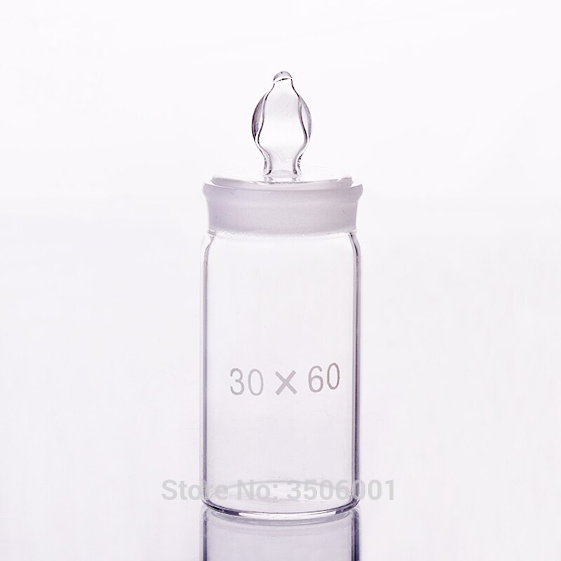 3pcs Weighing bottle,Tall form,O.D. 30mm,Height 60mm,Sealed glass bottle,Storage bottle