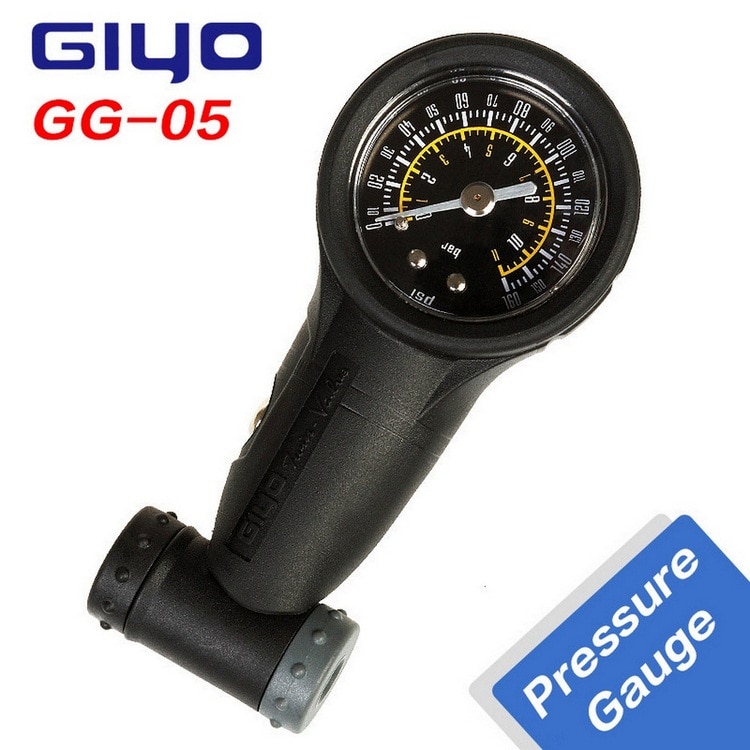 Manómetro para neumáticos de bicicleta, válvula Schrader Presta, indicador de presión de aire, barómetro, accesorios para bicicleta de carretera, 160 PSI