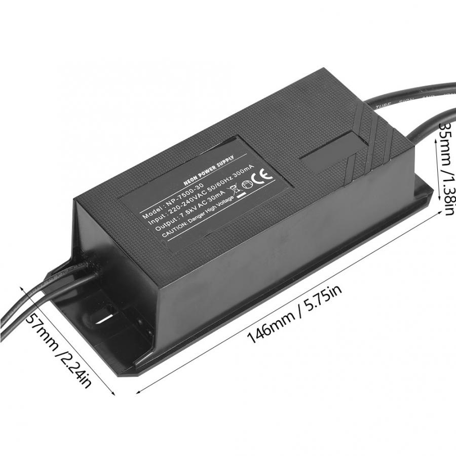 12v NP-7500-30 Neon Light Electronic Transformer Neon Sign Power Supply 7.5KV 30mA led power supply Electronic Transformer