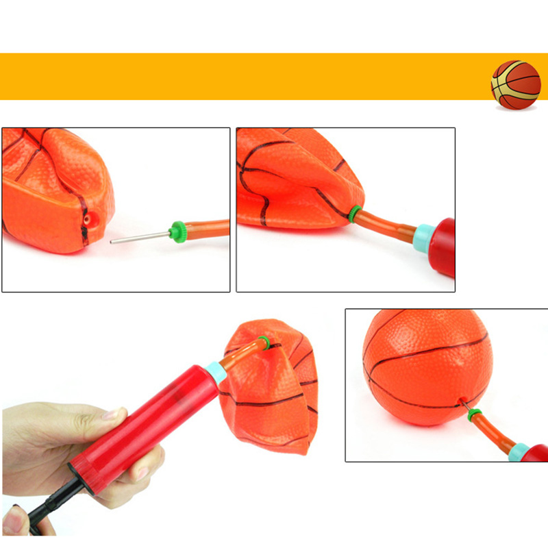 Mini Kinderen Basketbal Stand Draagbare Mand Rack Verstelbare Plastic Opknoping Basketbal Hoepel Kinderen Basketbal Speelgoed Set