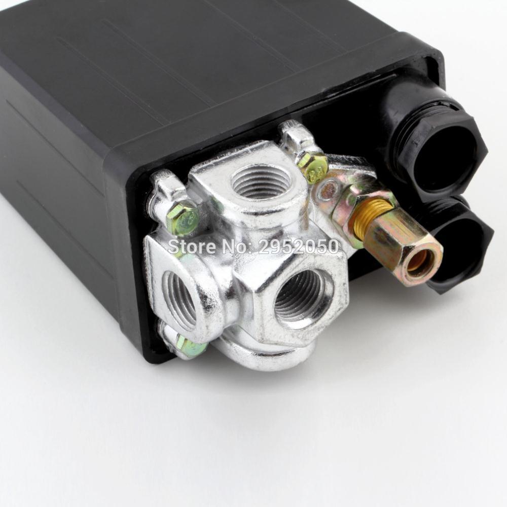 1 Pcs Heavy Duty Air Compressor Pressure Switch Control Valve 220VAC 90 PSI -120 PSI