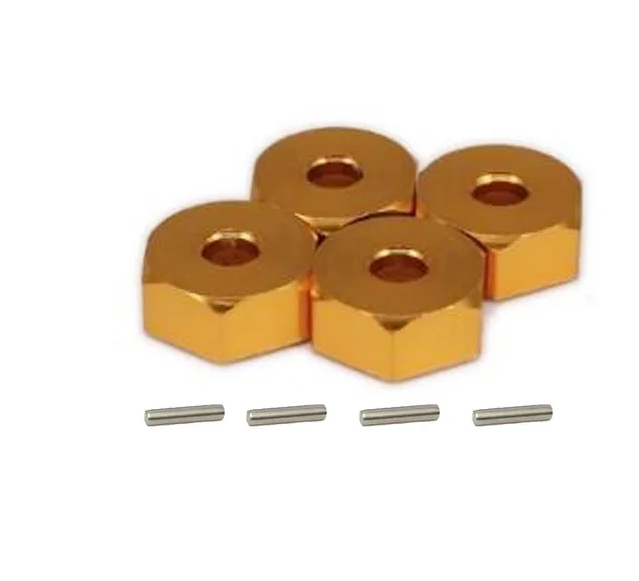 4PCS YSIDO RC Auto Upgrades Kit Aluminium 12mm Wielnaaf Hex voor 1/10 1/12 1/14 Wltoys 144001 124017 144010 RC Model Onderdelen