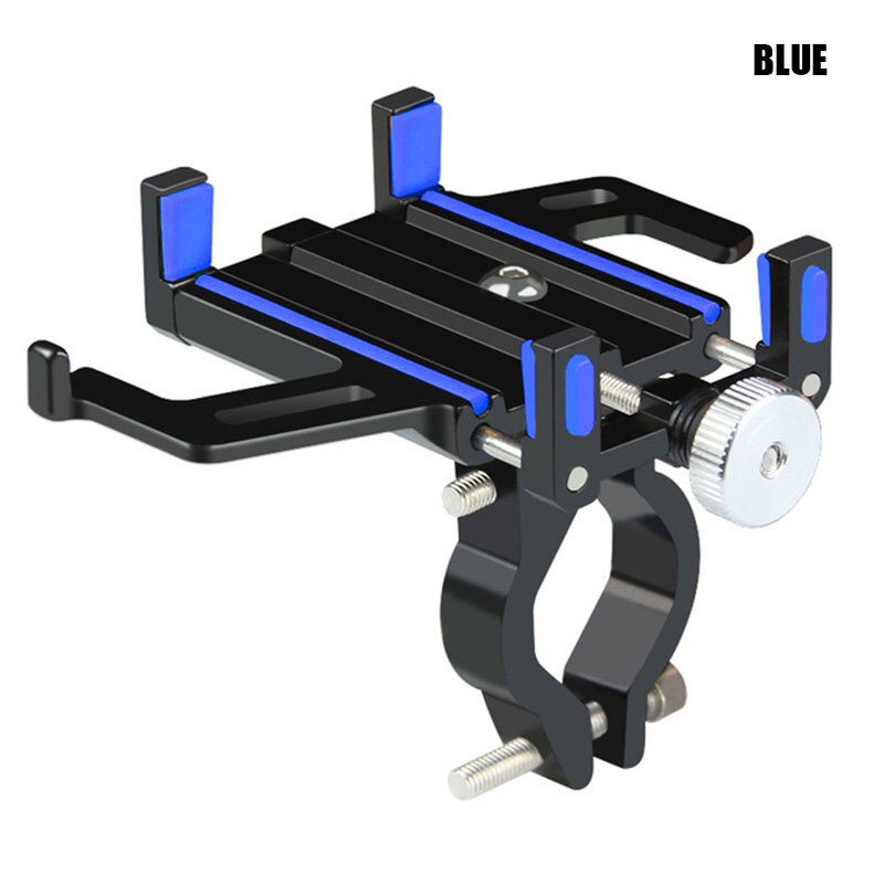 ARVIN Aluminium Motocycle Fiets Mobiele Telefoon Houder Stand Voor iPhone 8 P XR Sansung S9 Mountainbike Stuur GPS Beugel mount: Blue