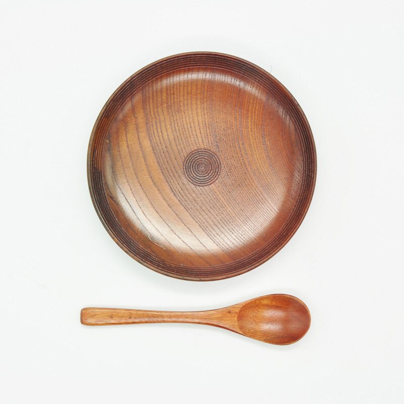 3 sztuk/zestaw drewniany kubek spodek zestaw łyżek akcesoria robić herbaty kawy akcesoria