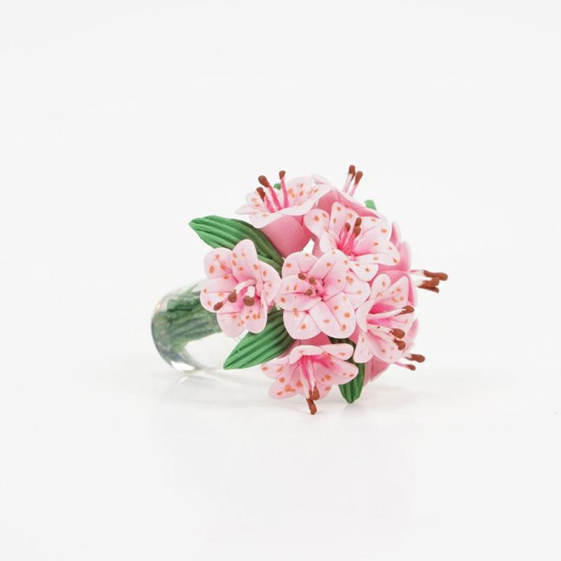 1:12 Puppenhaus Zubehör Mini Rosa Lilie Blume Modell Spielzeug Puppe Haus Schlafzimmer Szene Blumen- Dekoration Rosa Lilie Vase Modell spielzeug