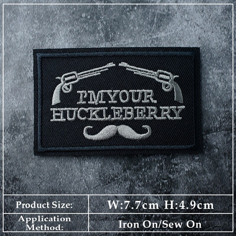 Black And White Text DIY Cloth Iron On Embroidered Badges Patches For Clothes Stickers Humorous Sentence