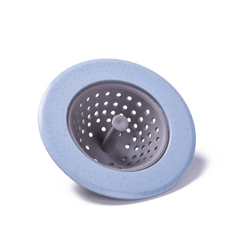 Colador de silicona para fregadero, filtro de desagüe de fregadero, Colector de residuos, accesorios de baño y cocina, coladores,: Azul