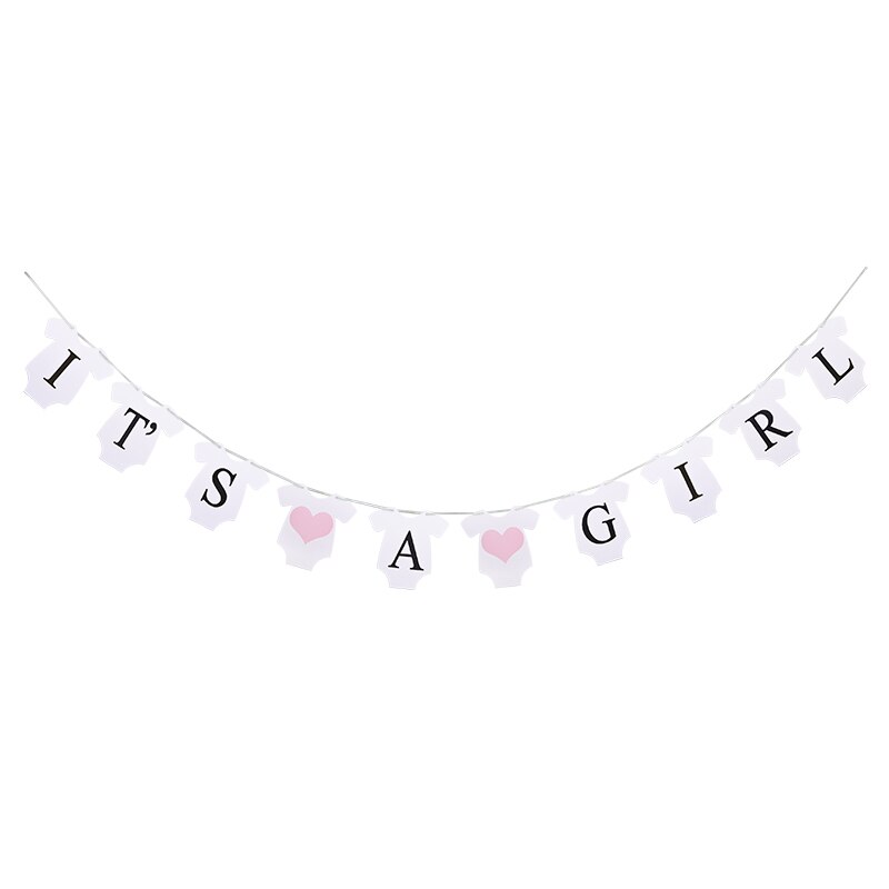C'est un garçon ou une fille bannière rose bleu papier lettre guirlande pour bébé douche décoration sexe révéler fête fournitures banderoles bannières: B04