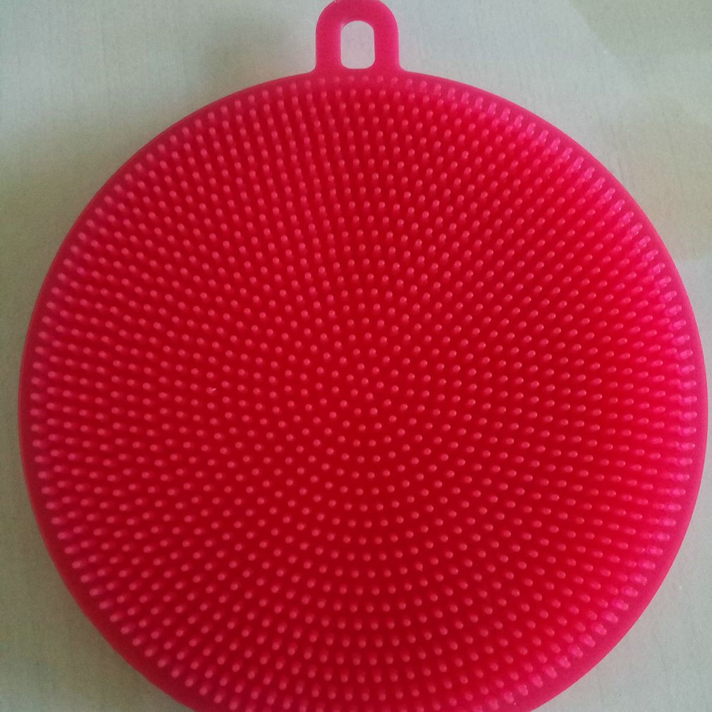 Silicone Sponge Dish Washing Kitchen Scrubber Food-Grade Dishes Multipurpose Sponges Non Stick Cleaning Kitchen Brush