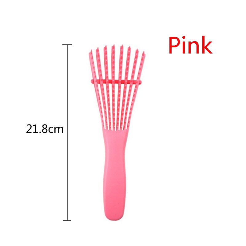 Scalp Detangling Massage Brush For Women Afro Natural Hair African 4C Kinky Curly Long Wavy Hair Scrub Styling Tool: 1pc Normal Pink