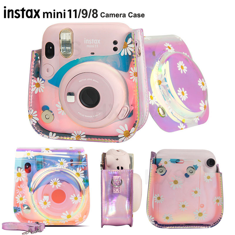 Camera Case Compatibel Met Fujifilm Instax Mini 11/9/8 Instant Film Camera, pu Lederen Tas Cover Met Verstelbare Schouderband: Z