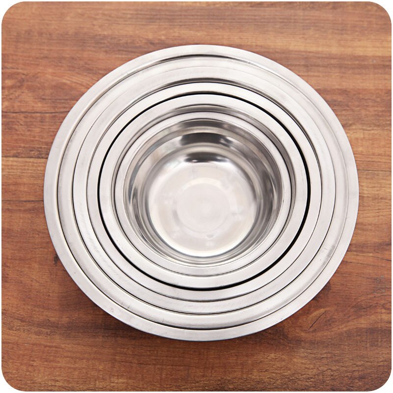 1PCS Dinner Plates Stainless Steel Kitchen Plate Home Supplies Tableware Multifunctional Food Tray Plate Dishes