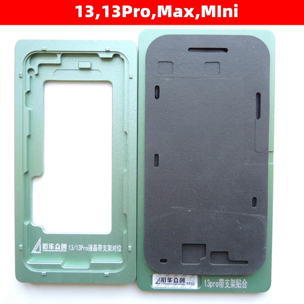 Molde laminado para iPhone 13, 13 Pro, Max, Mini molde de posición de marco, herramientas de reparación de laminado de vidrio OCA de pantalla LCD