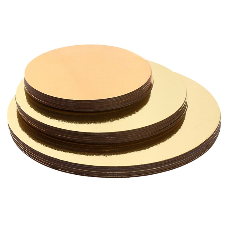 Cake Boards Set Van 18 Cake Cirkel Bases 6 Inch, 8 Inch, En 10 Inches 6 Van Elke: Gold