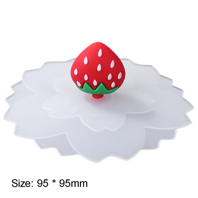 Anti-damm återanvändbar hög temperaturbeständighet förseglade koppar lock söt silikon kopp täcke temugg koppar sugförslutningslock: F