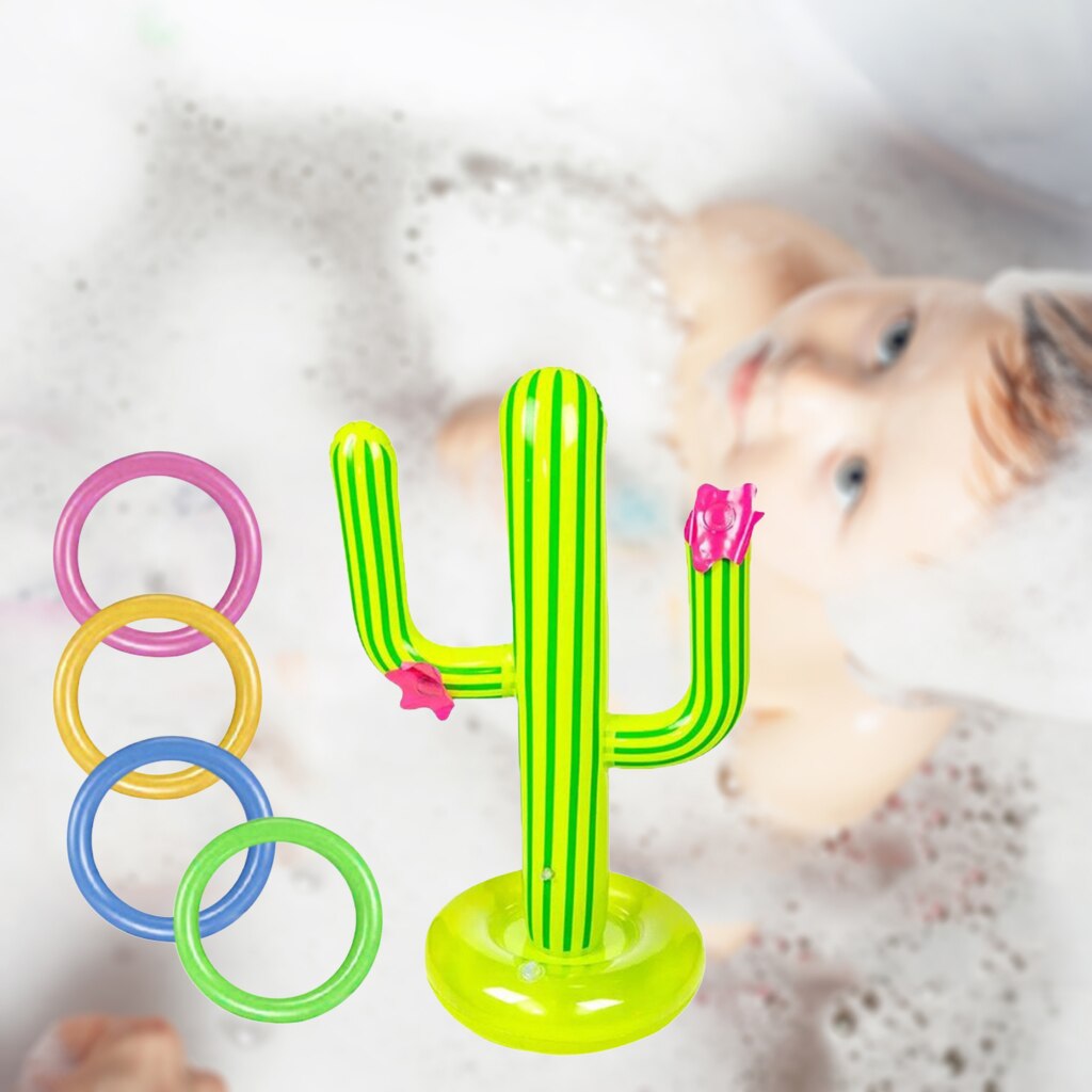 Pvc Opblaasbare Cactus Ringen Toss Game Kit Fiesta Party Levert Water Speelgoed Kids Volwassenen