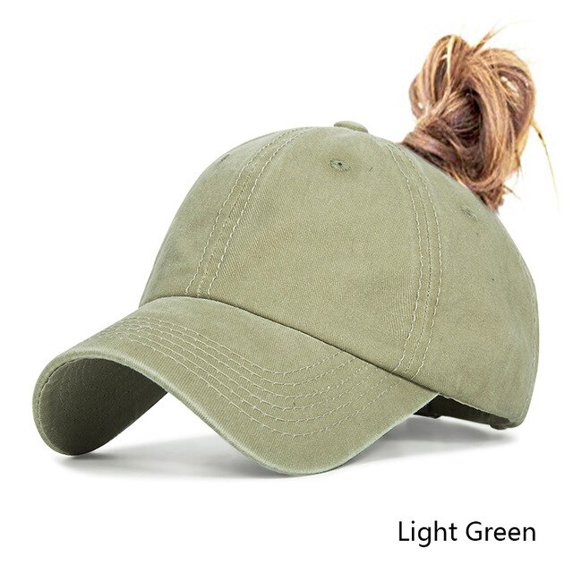 Evrfelan Paardenstaart Baseball Cap Voor Vrouwen Snapback Vader Hoed Vrouwelijke Wassen Hoed Zomer Sport Zonnehoed Bone Dames gorras: F