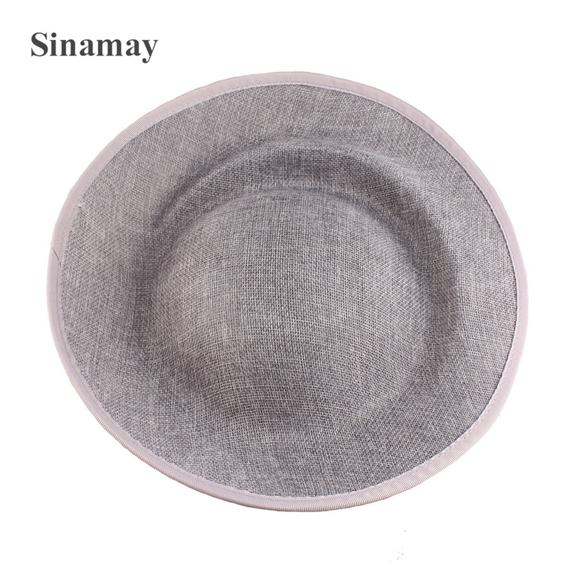 Bride 30CM Round Fascinators Beses Wedding Headdress Ladies Millinery Hat Fascinator DIY Hair Accessories