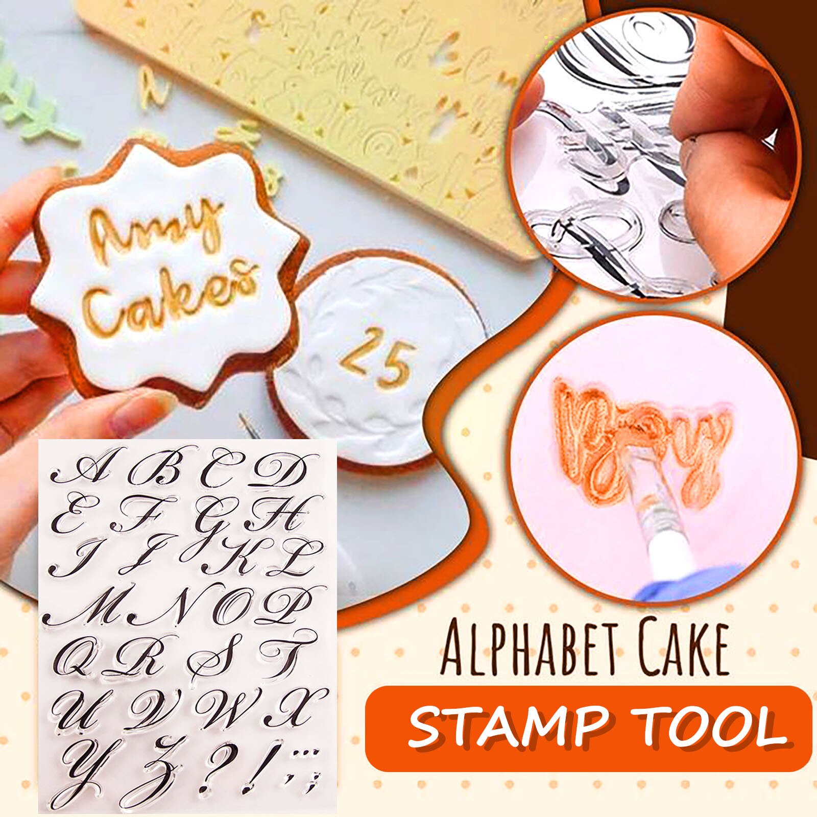 Hars Mallen Transparant Brief Cakevorm Plexiglas Transparante Stempel Rubber Stempel Alfabet Cake Stempel Tool Силиконовые Формы # Z