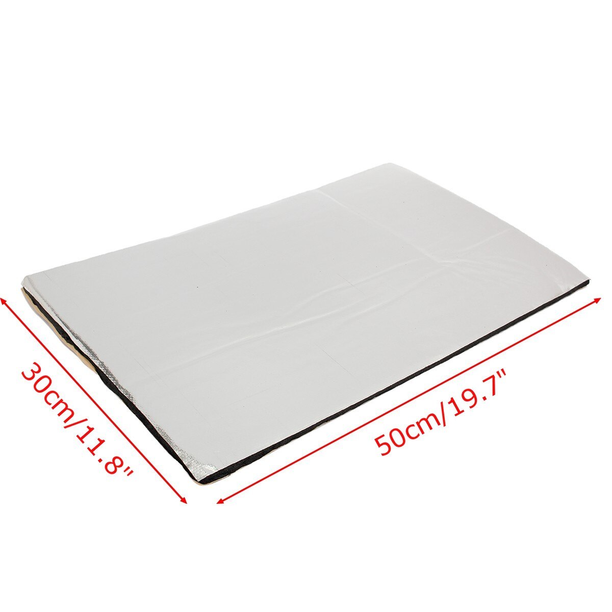 12pcs 10mm Car Sound Mat Proofing Deadener Heat Noise Insulation Deadening Mat Hood Closed Cell Foam 50*30cm