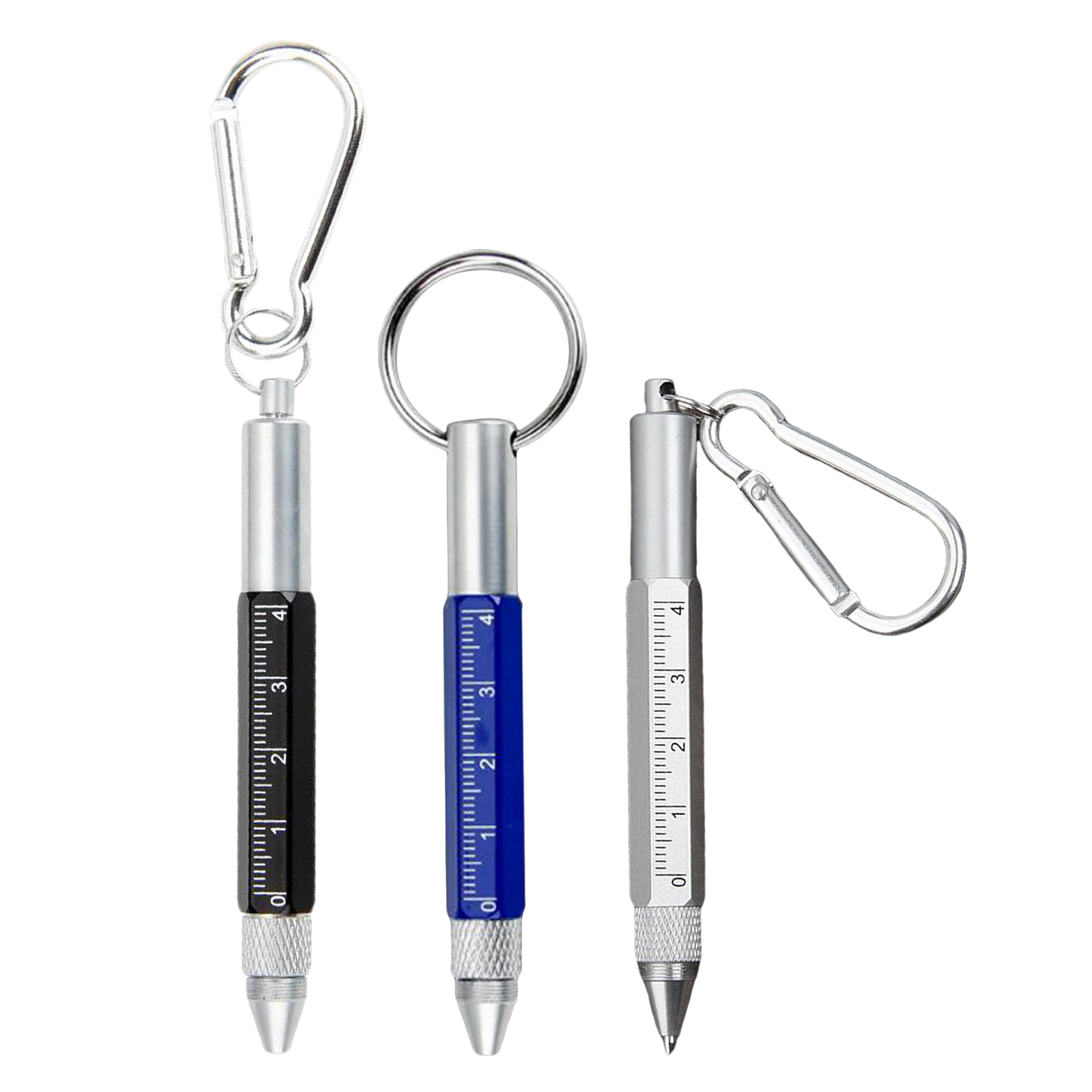 6-In-1 Sleutelhanger Pen Praktische Sleutelhanger Stylus Multifunctionele Balpen