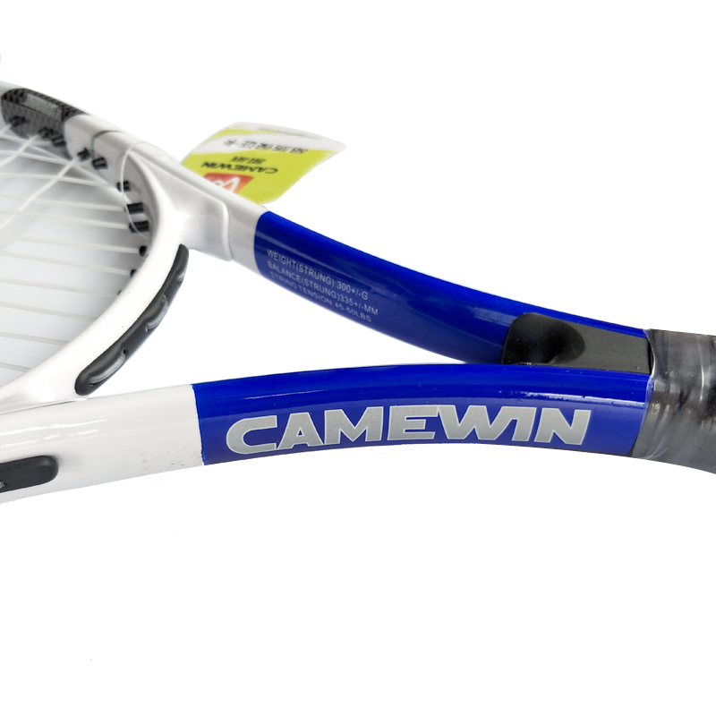 1 Stuk Aluminium Tennisracket CAMEWIN 75 cm Tennisracket met Tas Voor Mannen en Vrouwen (Blauw)