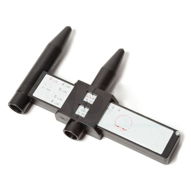 --PCD Gauge Ruler Rim Car Wheel Bolt Pattern Measuring Gauge Tool Hole 4 5 6 8 Lug