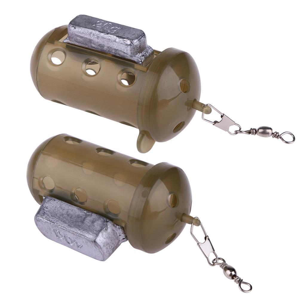 Alimentador de carpas para Pesca, herramienta para cebo, jaula, señuelo, dispositivo para pozo con Pellet de plomo, aparejo de Pesca, Pesca, jaula de alimentación, fundición