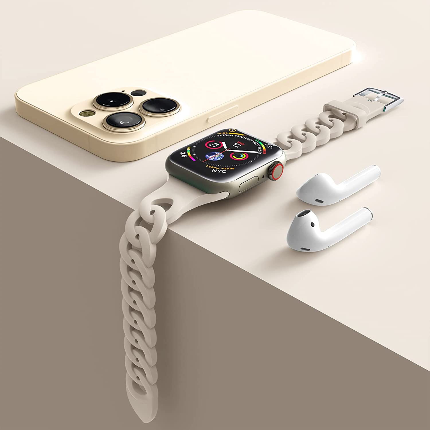 Correa de silicona para Apple watch Ultra 2, banda de 44mm, 40mm, 45mm, 41mm, 42mm, 38mm, 49mm, accesorios para pulsera iWatch series 9, 8, 7, 6, 5, 4 SE