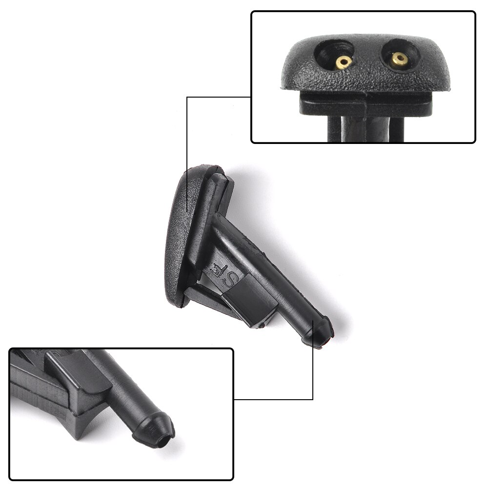 Partsworld Front Windshield Washer Nozzles for BMW 3 Series E36/ 318i/325i/Z3 Replaces OEM: 616013848