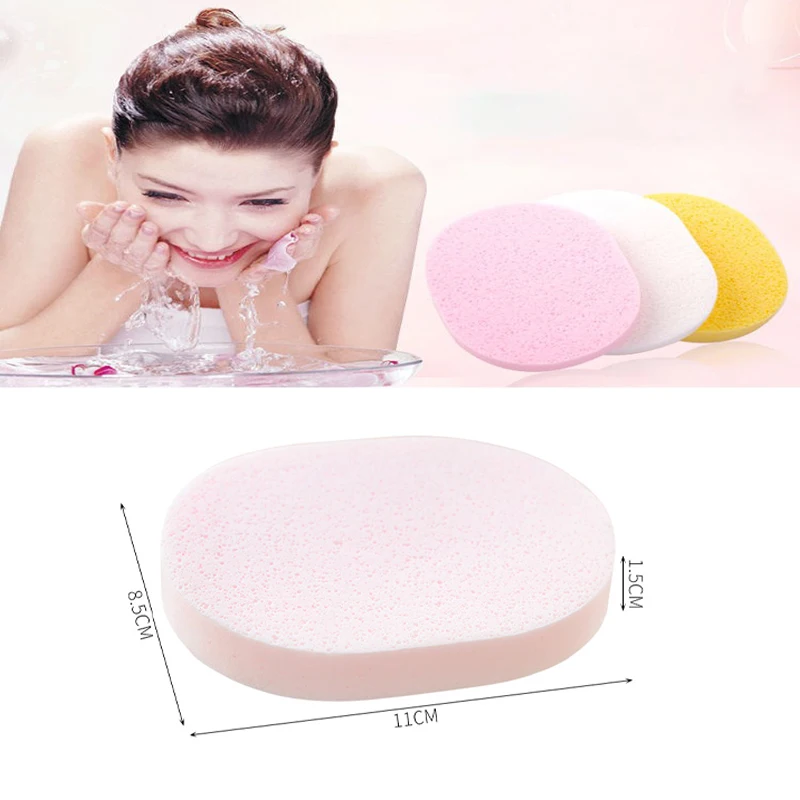 5/10pcs strumenti per la rimozione del trucco rotondi per il viso spugna per lavaggio naturale tampone compresso soffio cosmetico strumento per la pulizia del lavaggio del viso
