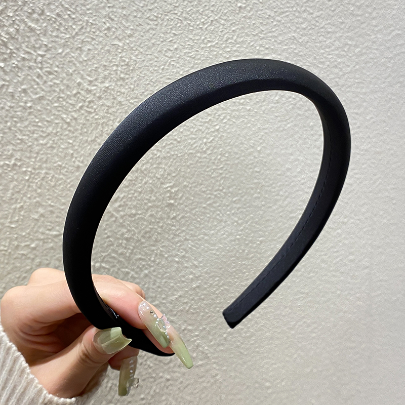 Aishg fint hårband i fast tyg för kvinnor koreanskt enkelt hårband fräscht all-matchande hårband för utomhusbruk flickor håraccessoarer: Gul