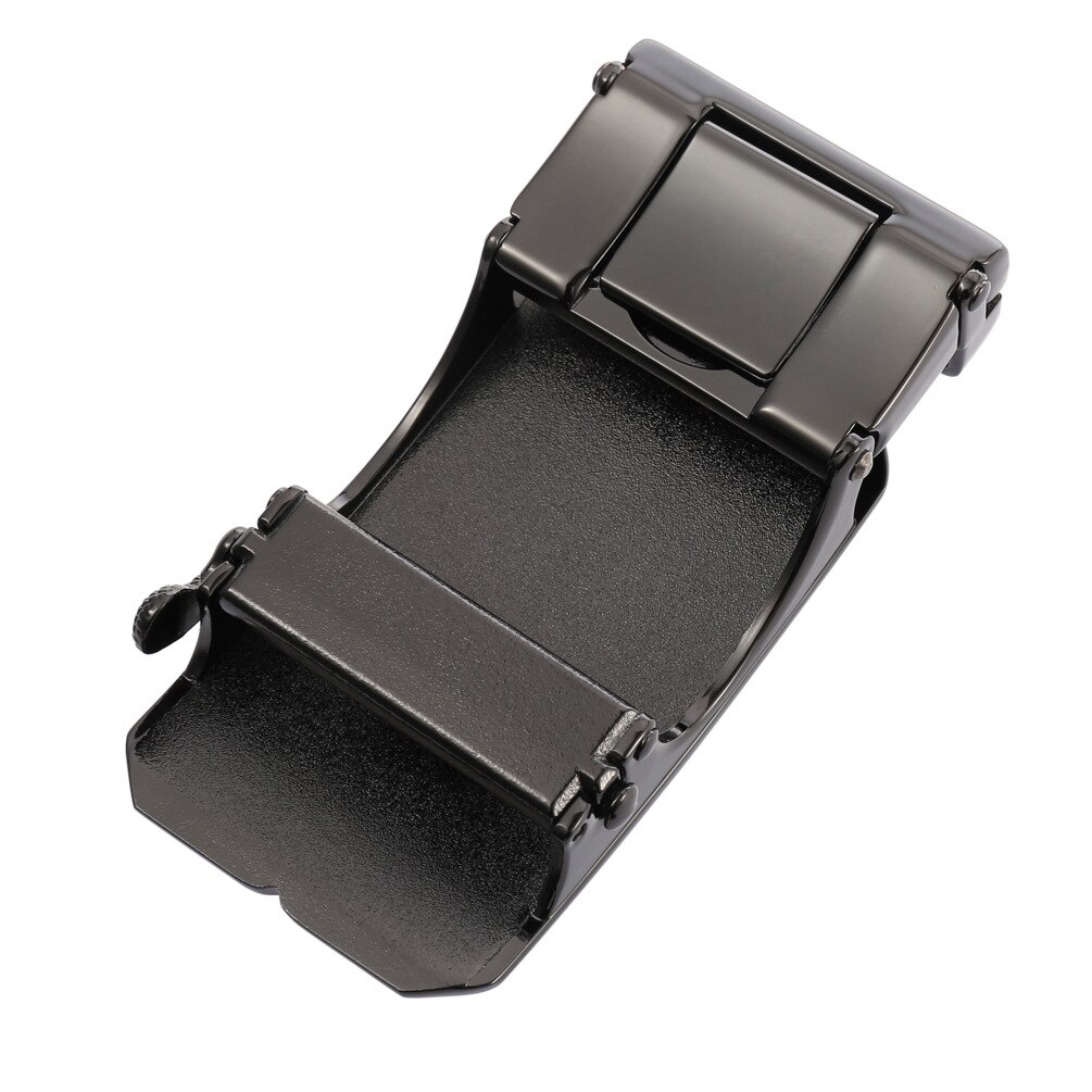 3.5cm Men's Business Leather Belt Buckle Formal Black Alloy Automatic Belts Buckle Head