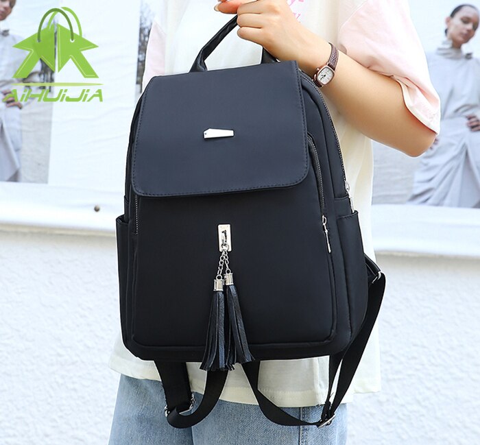 Neue Fransen Damen Rucksack Oxford Wasserdichte Damen Lässig Reise Rucksäcke Damen Schulter Taschen Rucksack