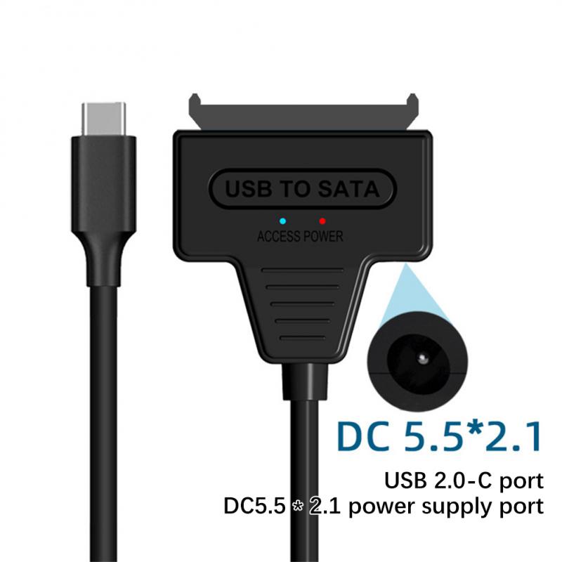 USB SATA 3 Cable SATA To USB 3.0 / USB 2.0 Cable Adapter Support 2.5 Inch/3.5 Inch External SSD HDD Hard Drive Sata III Dc Power: Yellow