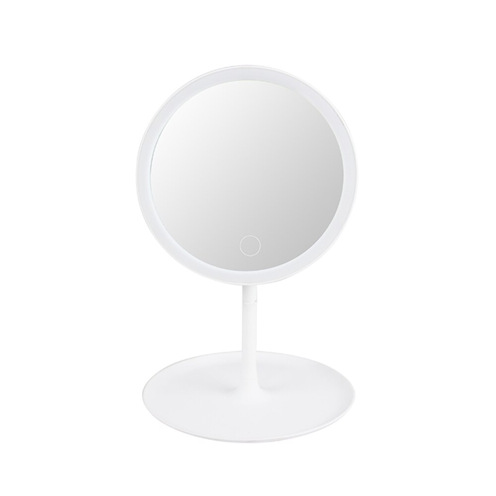Makeup Mirror with LEDs Cosmetic Mirror with Touch Dimmer Switch Battery Operated Stand for Tabletop Bathroom Travel: Default Title
