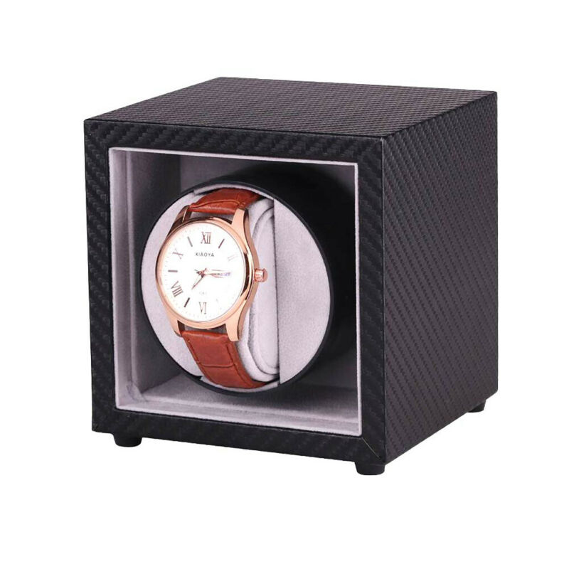 Mini Automatic Rotation Watch Winder Storage Case Display Box PU Case Luxury