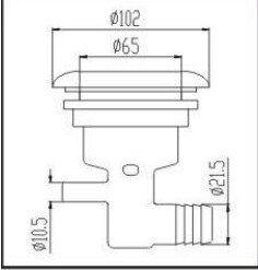 Spa & pool 4 " spa-dyser plast/ss med dobbelthuls roterende dyse