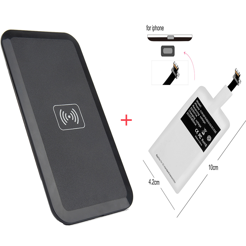N9 Qi bezprzewodowy zestaw ładowania ładowarka adapter Podkładka cewki odbiornik dla iphone 9 8 7 6S 5S Samsung S10 S9 S8: iPhone Kit