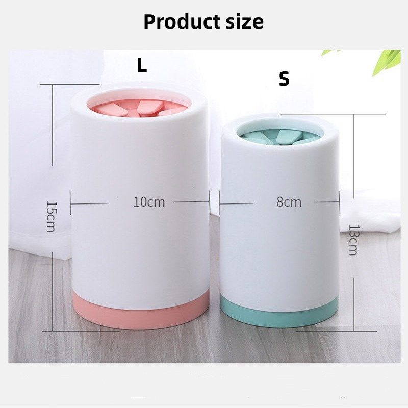 Taza limpiadora de pies para mascotas, taza suave de silicona para pies, cubo para limpieza de pies de gato, limpiador de patas de perro, limpiador Manual de pies rápido, 1 Uds.