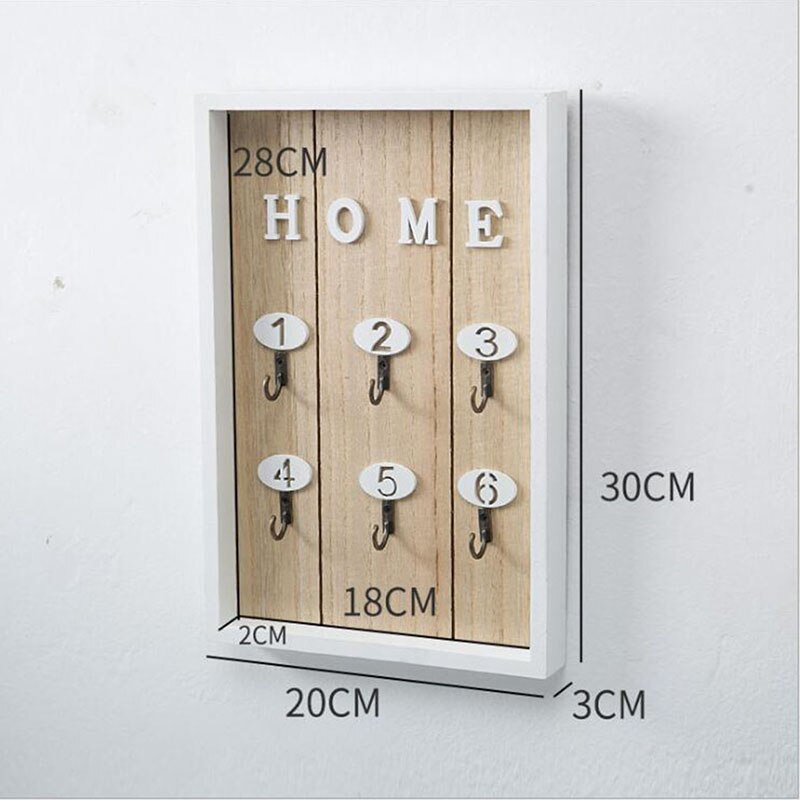 Foyer Key Storage Box Restaurant Milk Tea Shop Wall Storage Rack Decoration Wall Hangings Home Decoration Key Rack