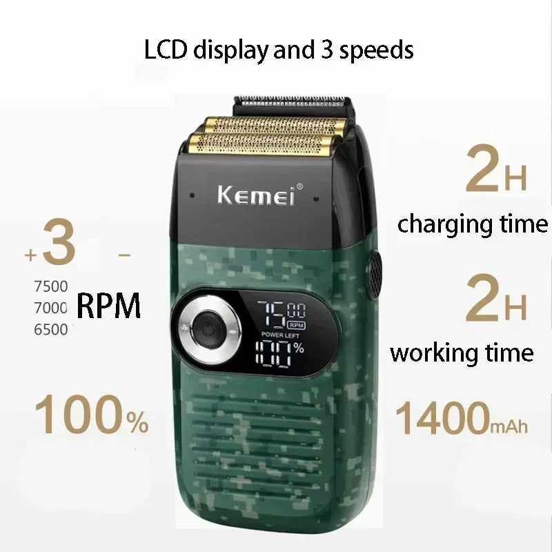 Kemei KM-2027 KM-5098 Professioneller Haarschneider und Bartschneider Neues USB wiederaufladbarer Rasierer für Männer Elektrische Haarschneidemaschinen
