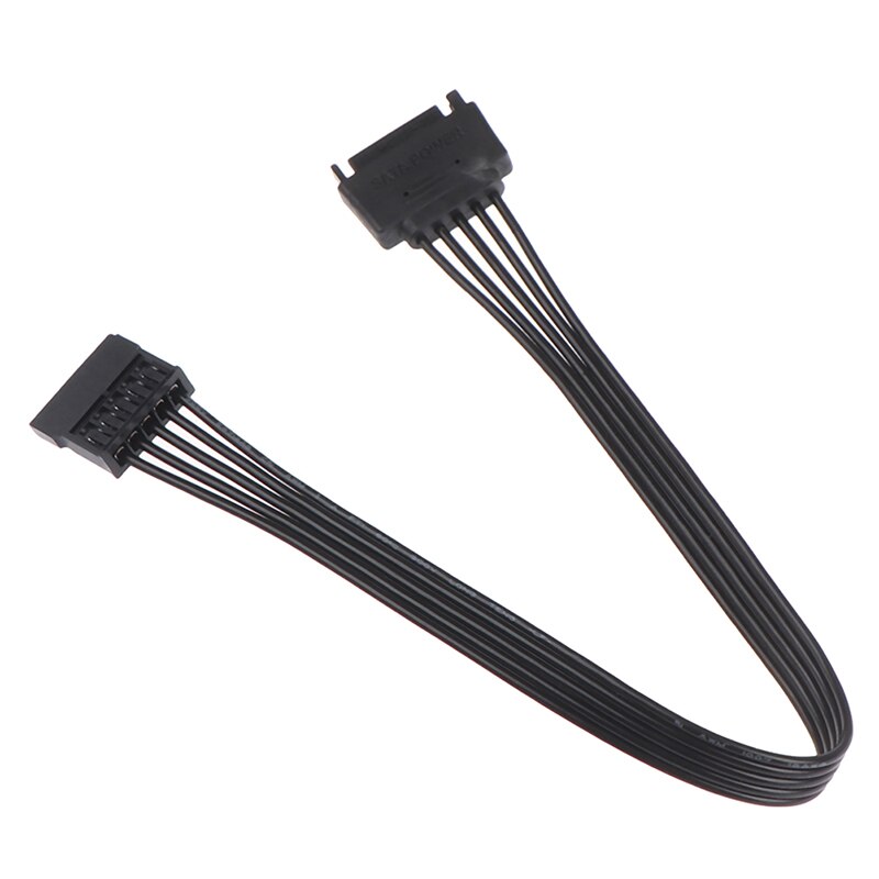 30CM SATA 15Stift Männlichen zu Weiblichen Energie Verlängerung Kabel HDD SSD Netzteil Kabel SATA Energie Kabel für PC