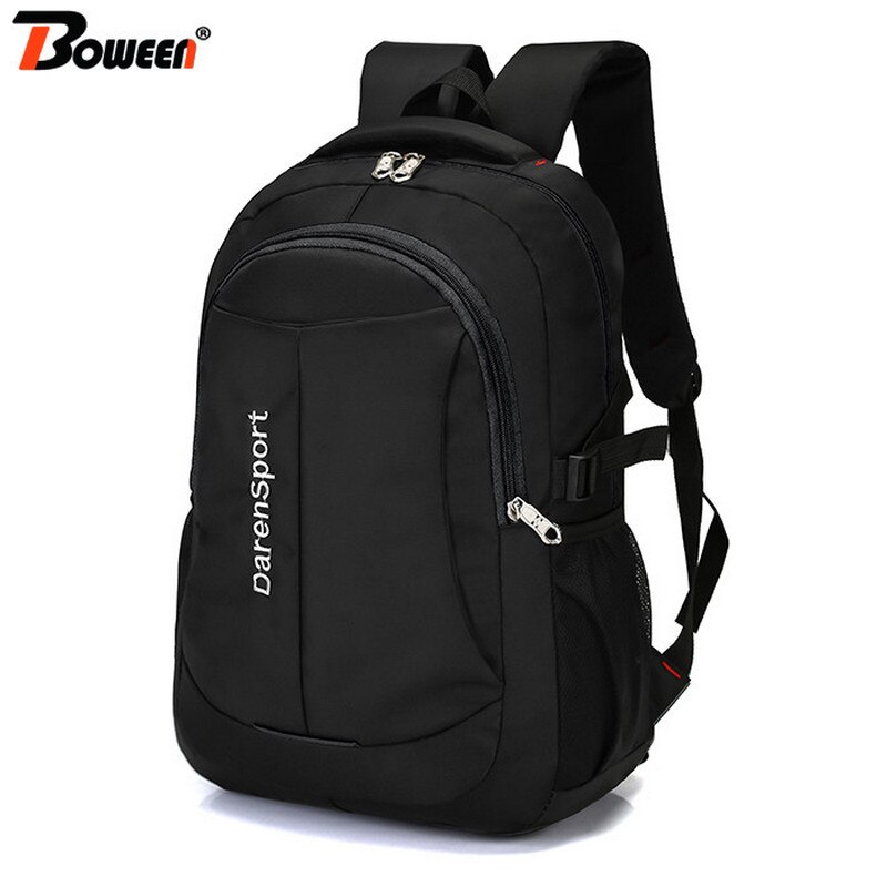 Stor kapasitet menn ryggsekk nylon svart ryggsekk mann tenåringe videregående skole vesker høyskole stil studenter bagpack til tenårene ryggsekk