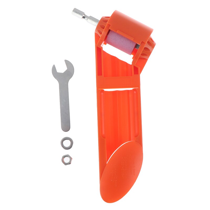 1 Set Drill Bit Sharpener Corundum Grinding Wheel for Grinder Polishing Kit: Orange